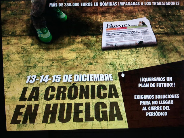 <p>Los trabajadores de La Cr&oacute;nica de Le&oacute;n convocan tres d&iacute;as de huelga</p>